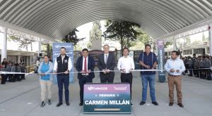 Entrega Pepe Chedraui techado escolar en la Primaria Carmen Millán