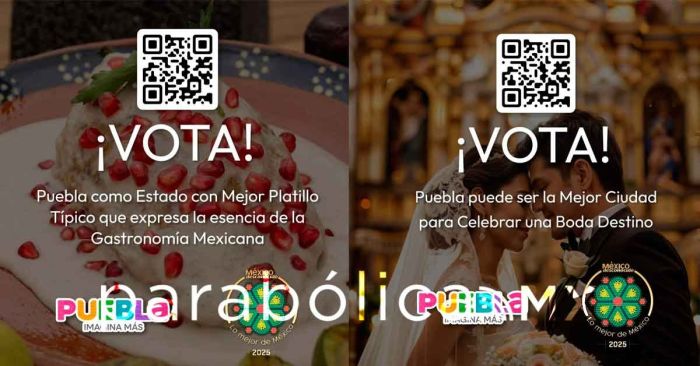 Recibe Puebla nominación a la Mejor Ciudad para Celebrar una Boda Destino