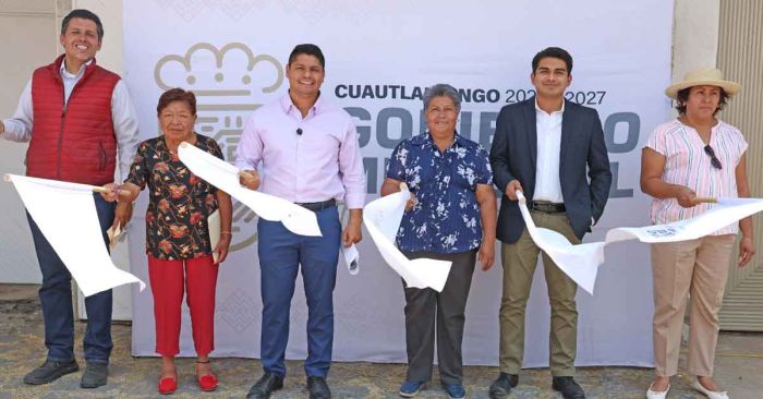 Da Omar Muñoz banderazo a pavimentación en reserva territorial Quetzalcóatl