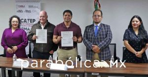 Firma Cuautlancingo convenio de colaboración con el ICATEP