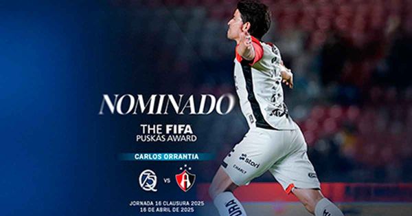 Nominan gol del ex enfranjado 'Charal' Orrantia al Premio Pusk&aacute;s