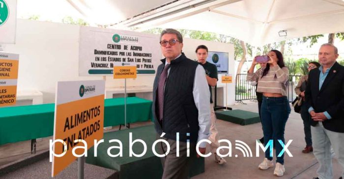 Instala Monreal centro de acopio en la Cámara de Diputados