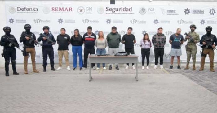 Asegura la SSC a nueve personas armadas y con inhibidores de señal
