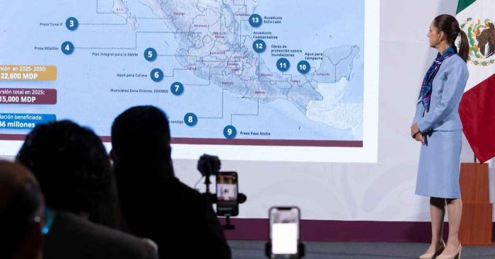 Presenta gobierno de México 17 proyectos de Infraestructura Hídrica