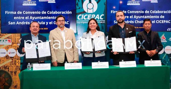 Unen San Andr&eacute;s Cholula y CICEPAC esfuerzos por infraestructura sostenible
