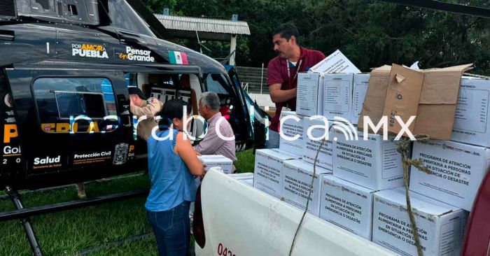 Envía DIF estatal apoyo aéreo a Francisco Z. Mena
