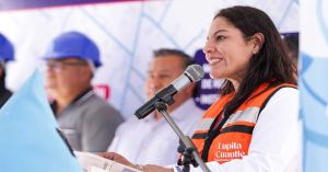Avanza Lupita Cuautle infraestructura hidr&aacute;ulica para familias de San Rafael Comac