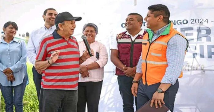 Inicia Omar Muñoz obra de pavimentación en Sanctorum