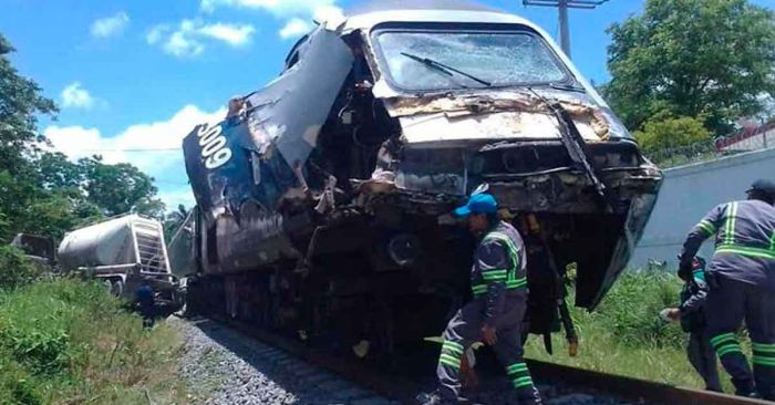 Sufre Tren Interoceánico un percance durante la jornada del jueves