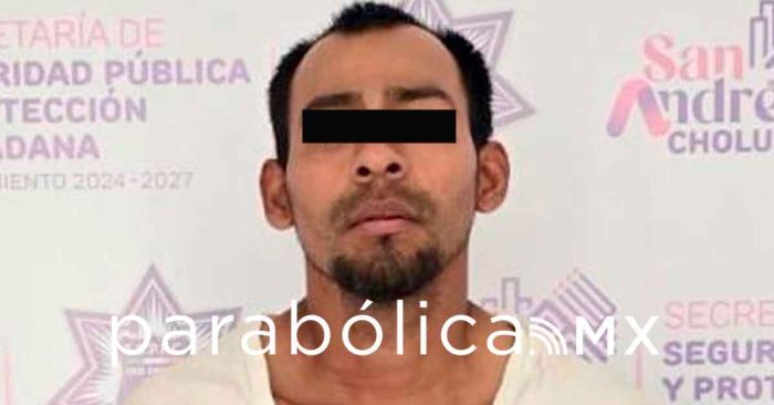 Detiene Policía de San Andrés Cholula a un presunto narcomenudista