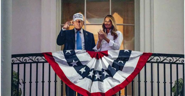 Dona Trump el primer salario de su segundo mandato para renovar la Casa Blanca