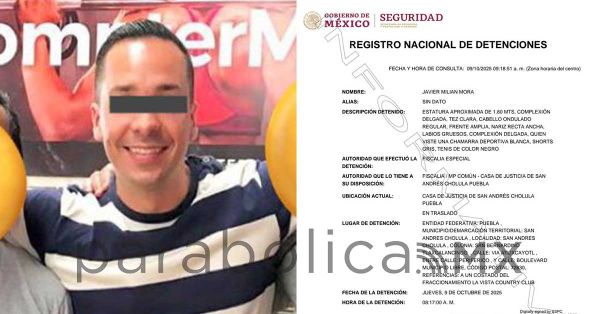 Detienen a Julio N., dueño de centros nocturnos en Puebla