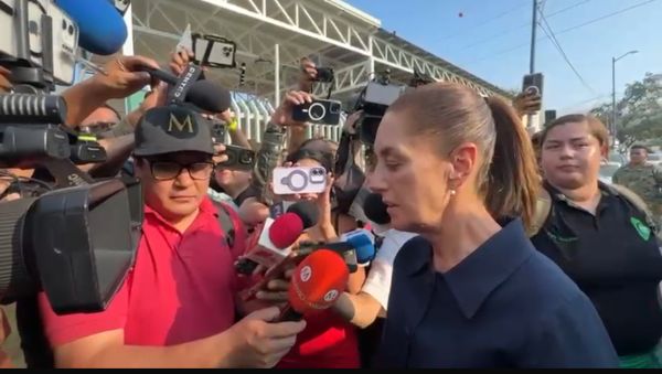 Anuncia Sheinbaum apoyos econ&oacute;micos por descarrilamiento del Interoce&aacute;nico