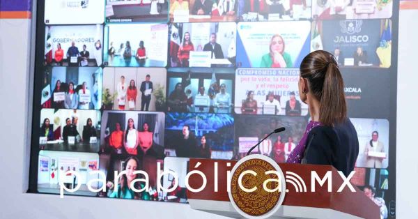 Asumen Sheinbaum y gobernadores el Compromiso por la vida, la felicidad y el respeto a las mujeres