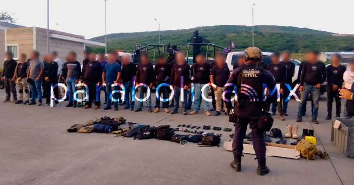 Liga PAN desapariciones en Amozoc con campo de entrenamiento de la Luz del Mundo