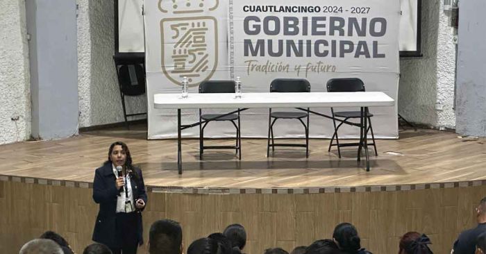 Capacitan a policías de Cuautlancingo en materia de derechos humanos