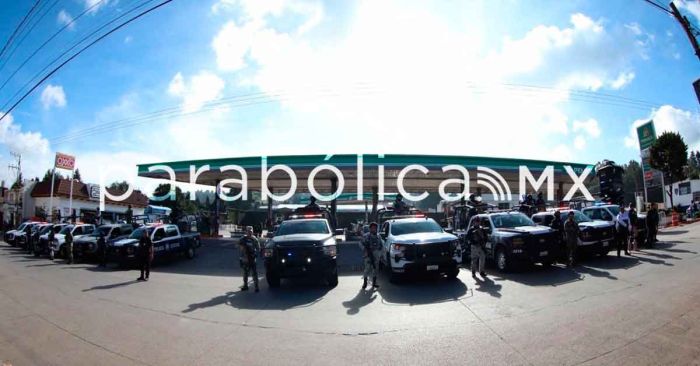 Despliegan operativo de seguridad tres órdenes de gobierno por la Feria de la Manzana