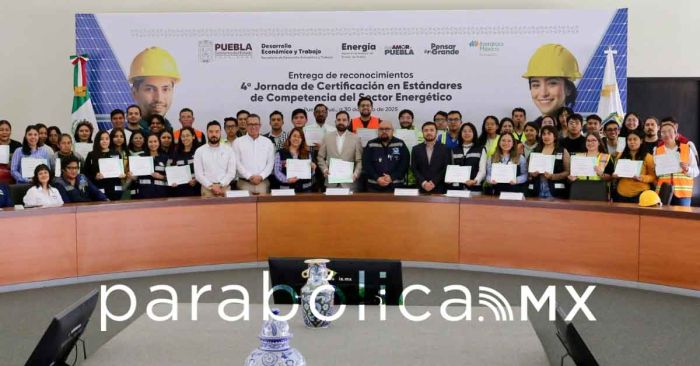 Realiza Gobierno de Puebla la 4&ordf; Certificaci&oacute;n de Competencia del Sector Energ&eacute;tico