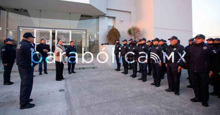 Reconoce Lupita Cuautle a Policías municipales por orden en Plebiscitos 2025