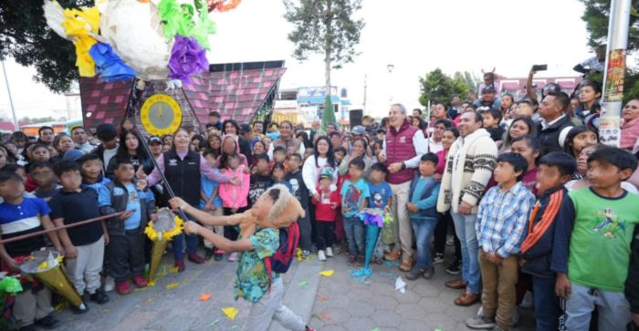 Celebra Pepe Chedraui convivencia navide&ntilde;a con posada en Totimehuacan