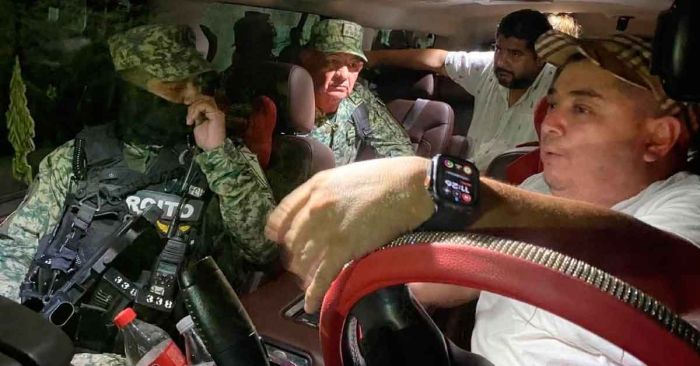 Persigue ciudadano a militares en Tamaulipas por un robo contra su hijo