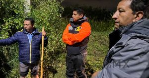 Acude Omar Muñoz a zonas afectadas por lluvias en Cuautlancingo
