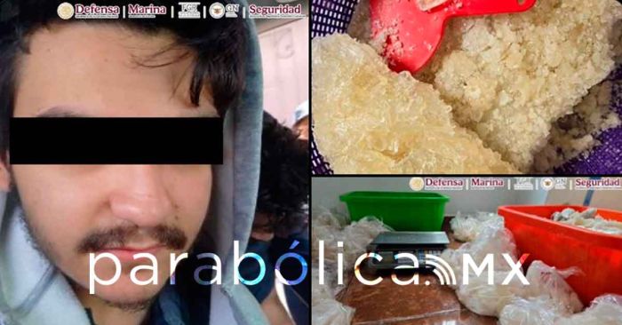 Asegura SSPC 800 kilos de metanfetamina y detienen a dos hombres en Michoacán