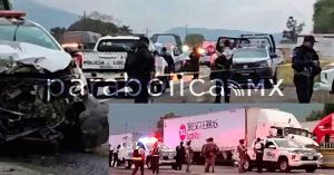 Recuperan trailer robado en la autopista Puebla-Orizaba