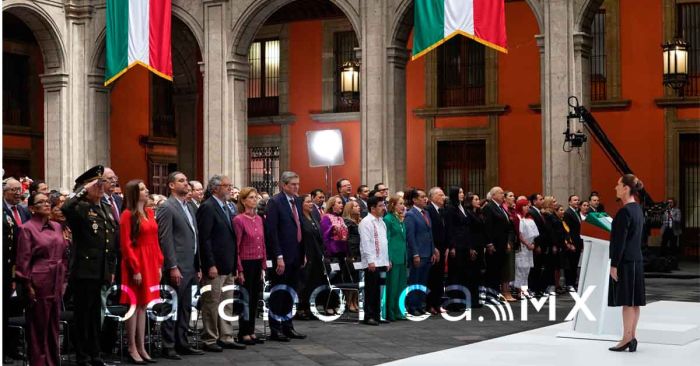 Lanza Sheinbaum dardos a sus críticos en su Primer Informe
