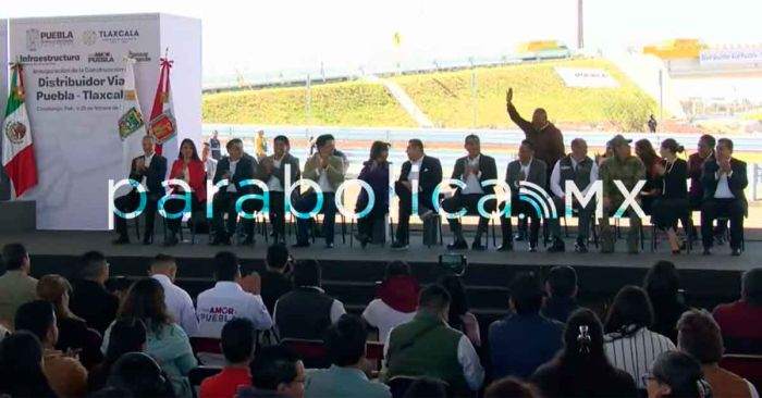 Inaugura Armenta el distribuidor vial Puebla-Tlaxcala