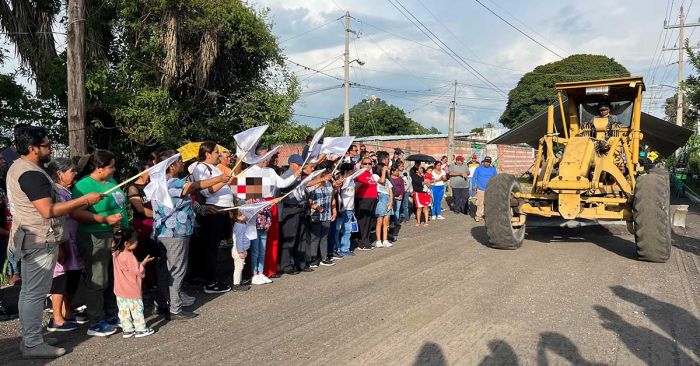Inicia Ariadna Ayala obra en la colonia Rancho Gamboa