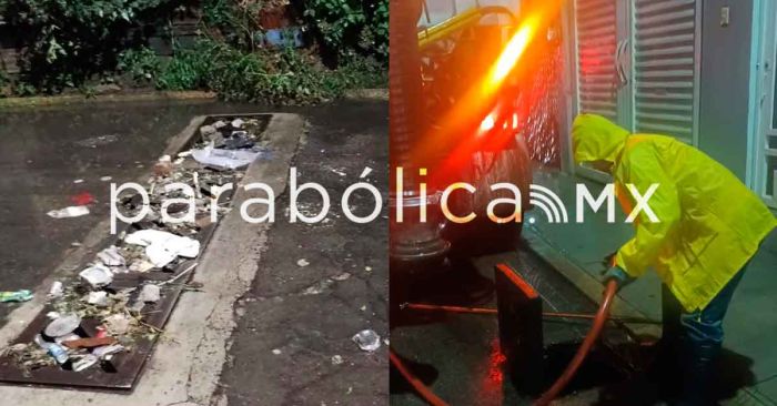 Atiende municipio capitalino zonas afectadas por lluvias intensas