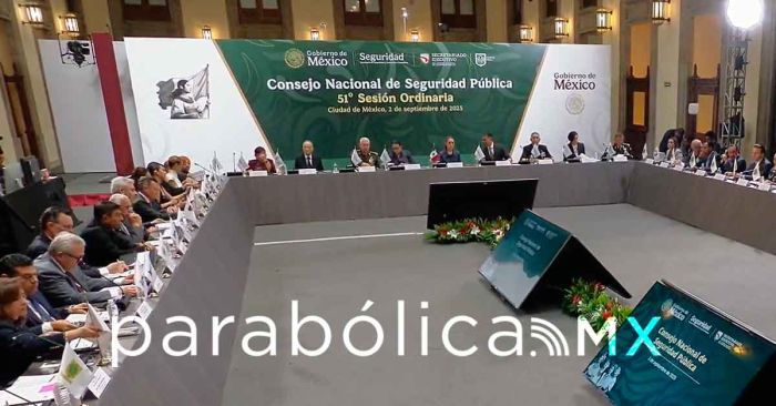 Participa Armenta en la sesión del Consejo Nacional de Seguridad Pública
