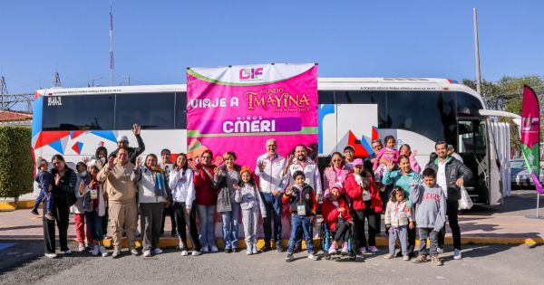 Realizan viaje a Mundo Im&aacute;yina con ni&ntilde;os del CMERI