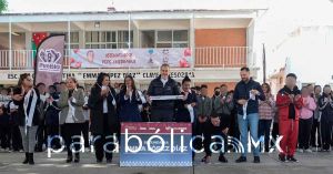 Inaugura Pepe Chedraui Budib techados escolares de una Primaria y una Secundaria