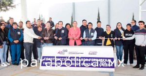 Entrega Lupita Cuautle obras en la Junta Auxiliar de San Antonio Cacalotepec