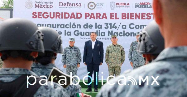 Inaugura Armenta la 314ª Compañía de Guardia Nacional en Tochtepec