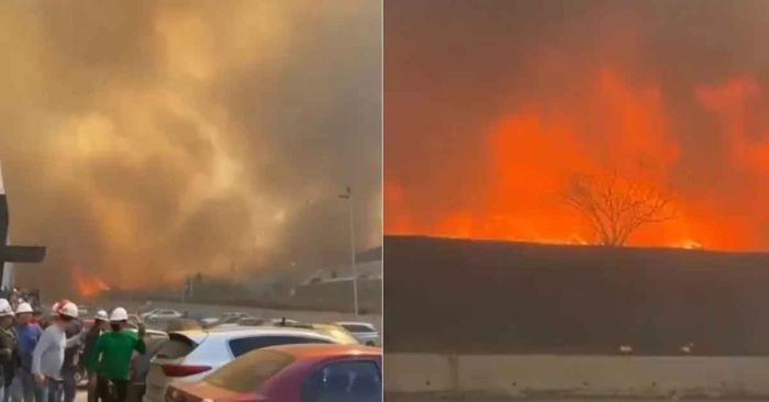 Consume incendio empresas en Nuevo León