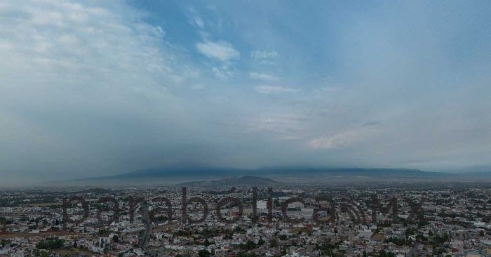 Espera Puebla capital cielo parcialmente nublado