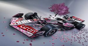 Lucir&aacute; Haas un dise&ntilde;o de flores de cerezo en Suzuka