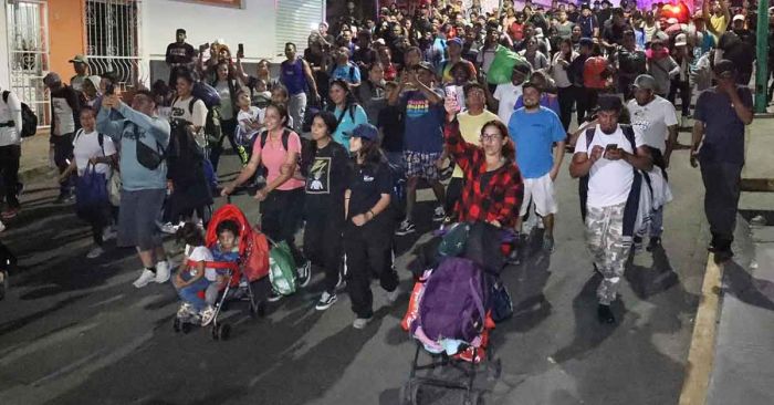 Parte nueva caravana de migrantes en Tapachula