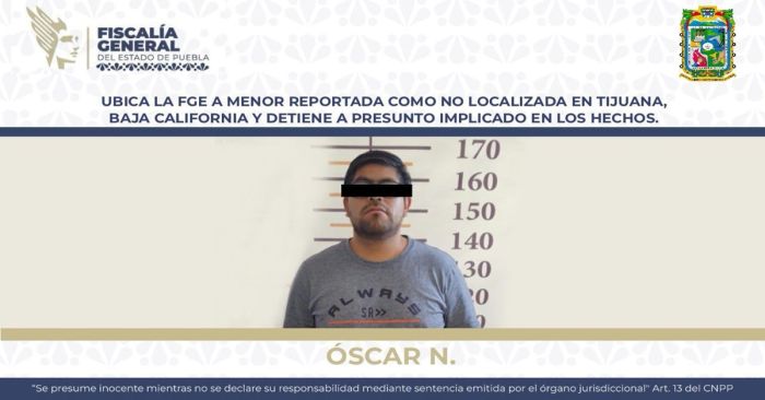 Detienen a Oscar N por sustracción de una menor en Tijuana