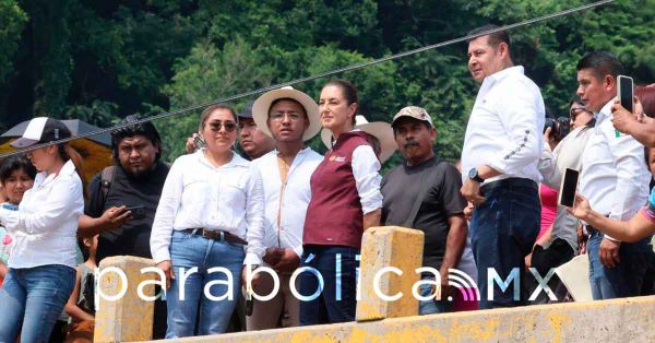 "Estaremos hasta el último momento": Sheinbaum y Armenta en Pantepec