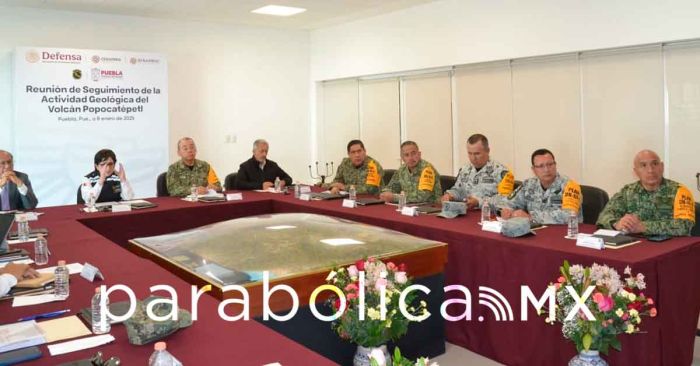 Fortalecen coordinación ante emergencias volcánicas Ejército, Cenapred y Protección Civil estatal