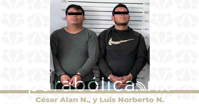 Aprehende la FGE a dos por robo de veh&iacute;culo agravado en la ciudad de Puebla