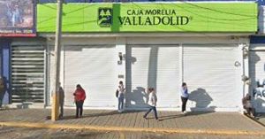 Asaltan sucursal de Caja Morelia Valladolid en prolongación Reforma