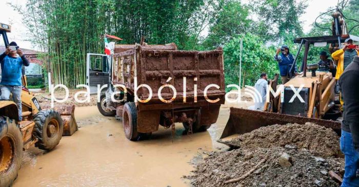 Recibe Puebla apoyo de Defensa, Marina y Guardia Nacional para afectados en la Sierra Norte