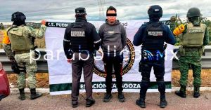 Detienen en operativo coordinado a probable responsable de robo en Huejotzingo