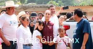 "Nada se va a quedar sin arreglo", dice Sheinbaum en Pantepec