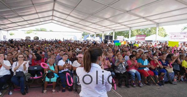 Supervisa presidenta avances de pensi&oacute;n Mujeres Bienestar
